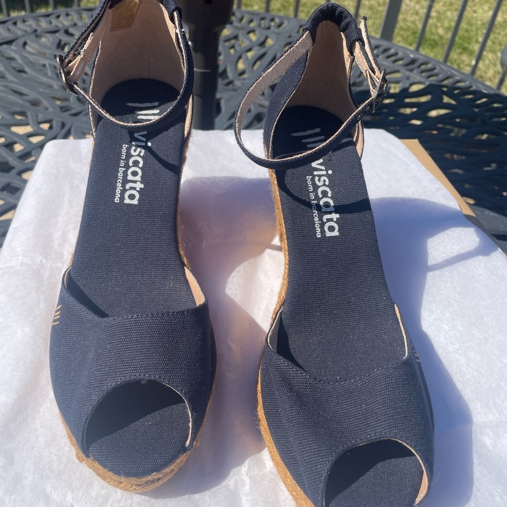 VISCATA ESTARTIT CANVAS ESPADRILLE WEDGES - Picture 2 of 7